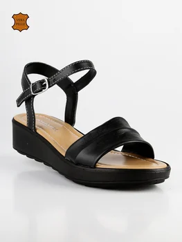 

ANDREA PIERAGO black wedge Sandals low