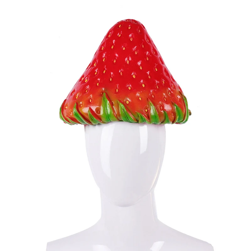 H&ZY New Style Carnival Fruit Strawberry Cosplay Acrylic Funny Novelty Party Hats