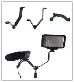 

13*9.5*3cm Dual Hot Shoe V Mount Bracket on Cameras Camcorders for Video Lights Microphones Monitors