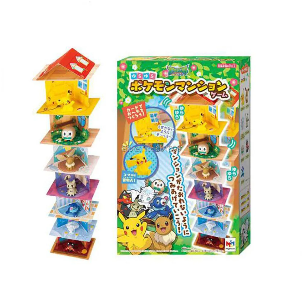 7 шт. домашние фигурки Pika Eevee Alola Vulpix Mimikyu Litten Rowlet Popplio 5 см из ПВХ розничная