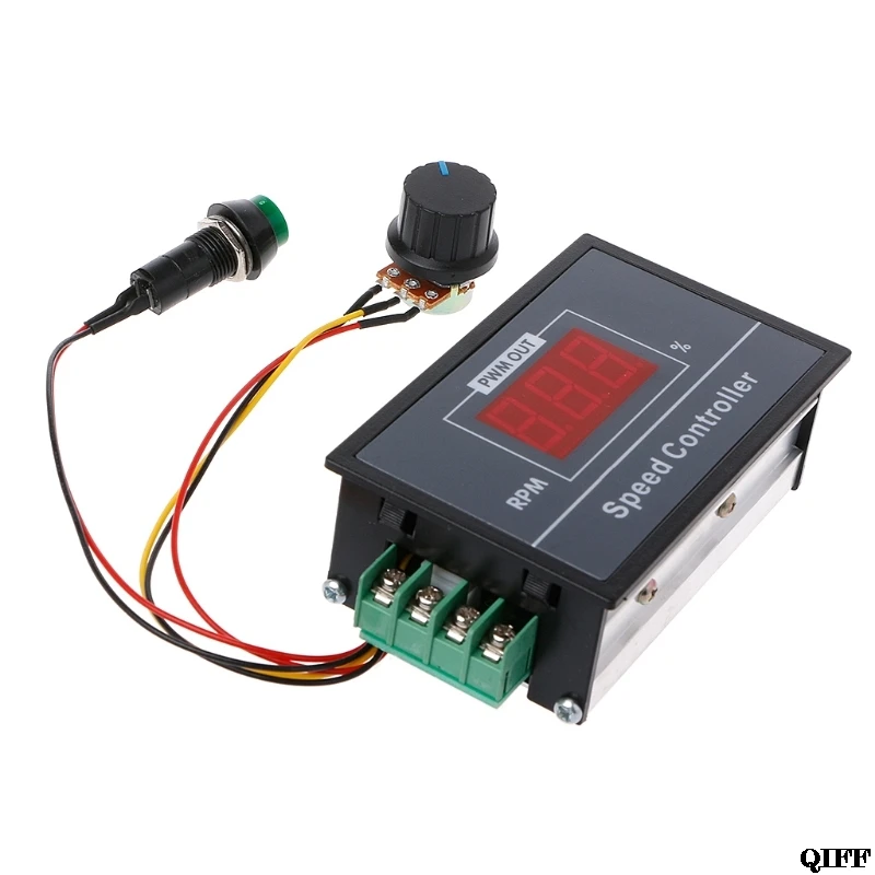 

PWM DC Motor Speed Controller 0-100 Digital Display Stepless Speed Regulation Mar28