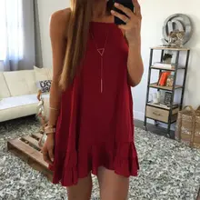 Neue Mode frauen Sleeveless Sommer Strand Sommerkleid Partei Cocktail Short Mini Kleid Beste Qualität