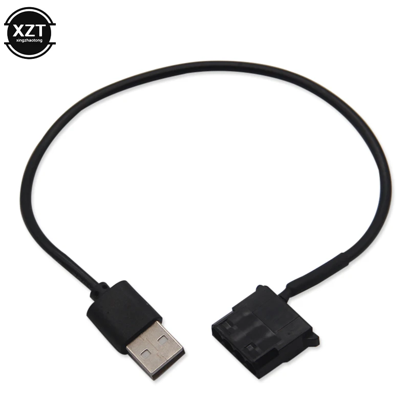 1pc 4Pin Female to 5V USB Male Adapter Cable 4 Pin Molex Fan Power Computer Case Cord | Компьютеры и офис