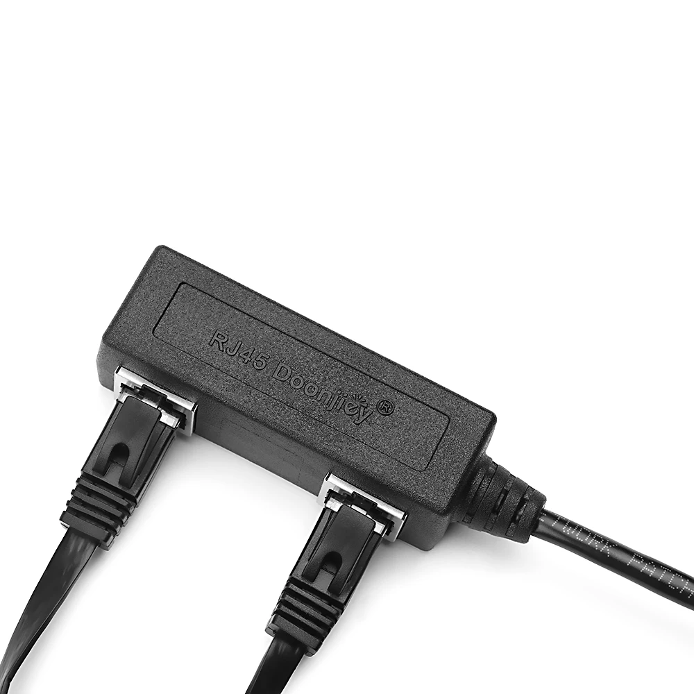 Разветвитель сетевого кабеля RJ45 LAN адаптер гнездового соединителя для ноутбука