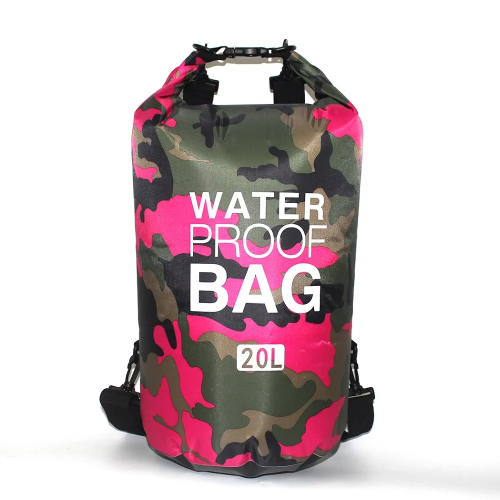 Camouflage Waterproof Dry Bag 2L 5L 10L 15L 20L 30L Rafting Drifting Canoe Travel Kit Pouch Storage Bag  (37)