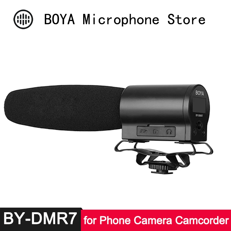 

On-camera Shotgun Microphone for Canon Nikon Panasonic DSLR Video Camera Camcorder Micro SDHC Card 3.5mm Output Mic