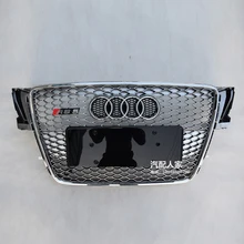 For Audi A5 RS5 Style silver Front Bumper mesh Grill Grille Car styling 2008~2011