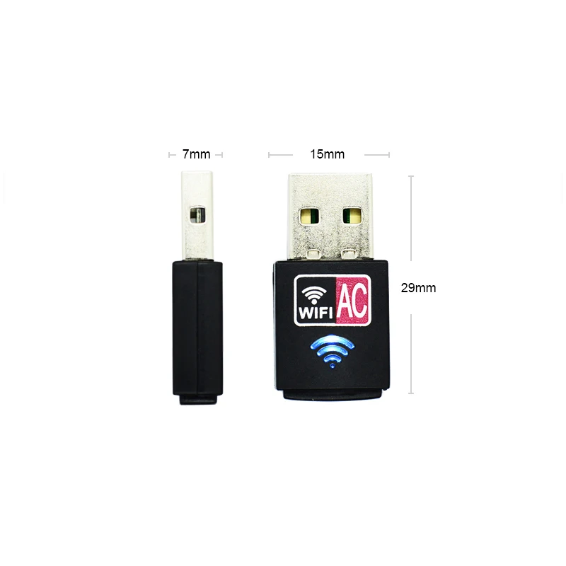 600 Мбит/с USB WiFi адаптер 2 4 ГГц 5 антенна ПК мини Беспроводной компьютер сетевой