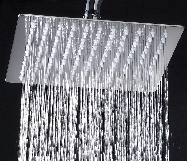 High quality shower set Brass Bathroom in-wall rainfall shower set+8" stainless steel Ultrathin head