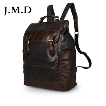 

J.M.D New Arrival 100% Excellent Genuine Leather Backpacks Knapsack Travel Bag School Bag Shoulder Backpacks 7305