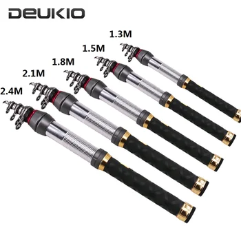 

Carbon Fiber Retractable Fishing Rod Pocket Size Telescopic Sea Fishing Rod 1.3M 1.5M 1.8M 2.1M 2.4M