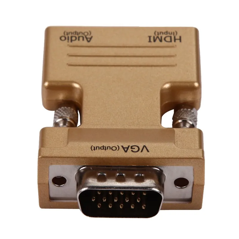 Премиум Версия 1080P HDMI Мужской к VGA Женский адаптер конвертер с 3,5 мм аудио выход