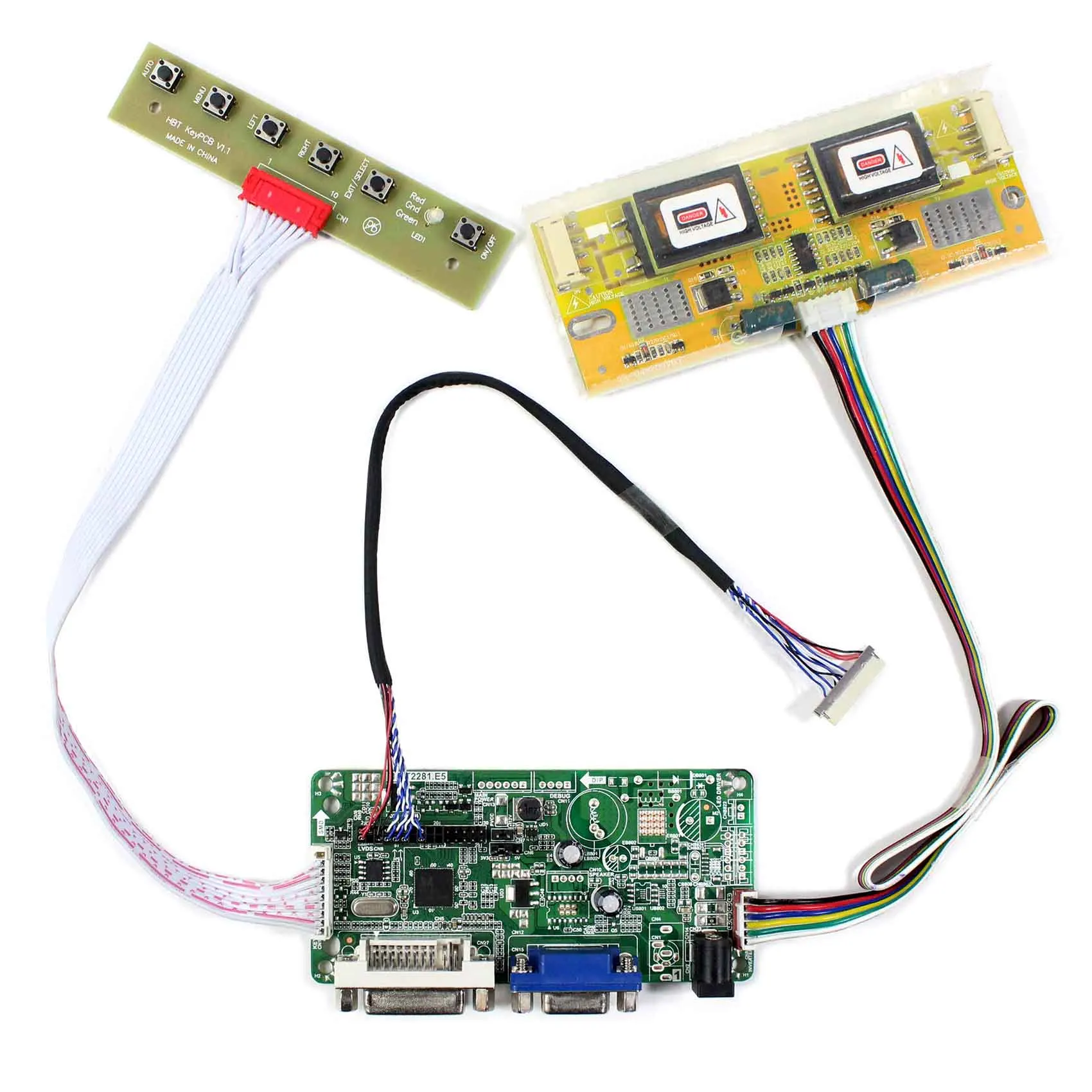 

Плата ЖК-контроллера DVI + VGA для ЖК-экрана 12,1 дюйма A121EW02 V0 1280*800