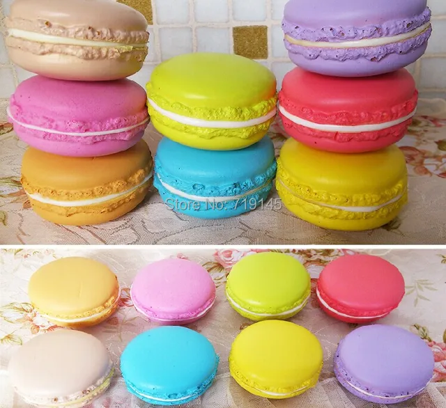 5CM Artificial PU fake macarons food cookies Kitchen restaurant