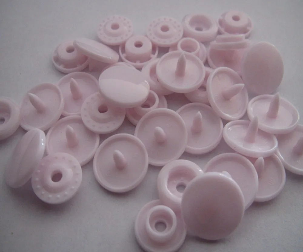 

Free shipping 20 sets KAM snap button for sewing baby color plastic fastener snap button B21 Pale Pink color