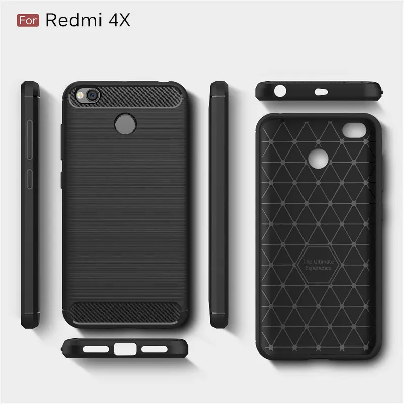 Xiaomi Redmi 4X чехол-бампер противоударный мягкий чехол из термополиуретана и