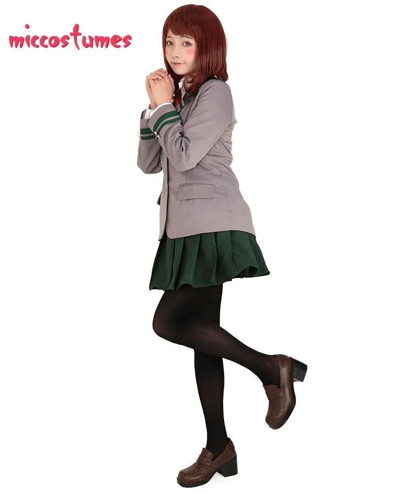 Женская униформа My Hero Academia bnha карнавальный костюм школьная форма Женский с юбкой|