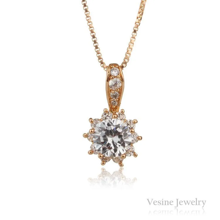 

Gold Color Free Necklace Star Pendants For Women, Drop Shipping #P18K-34