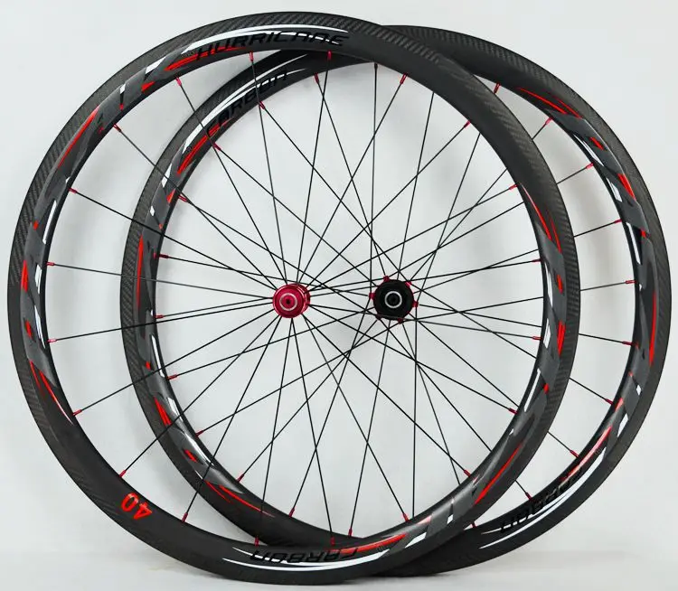 Top 2018 PASAK Carbon fiber road bike bicycle full carbon wheels C/V brake 40/55 rim wheelset clincher wheel 6