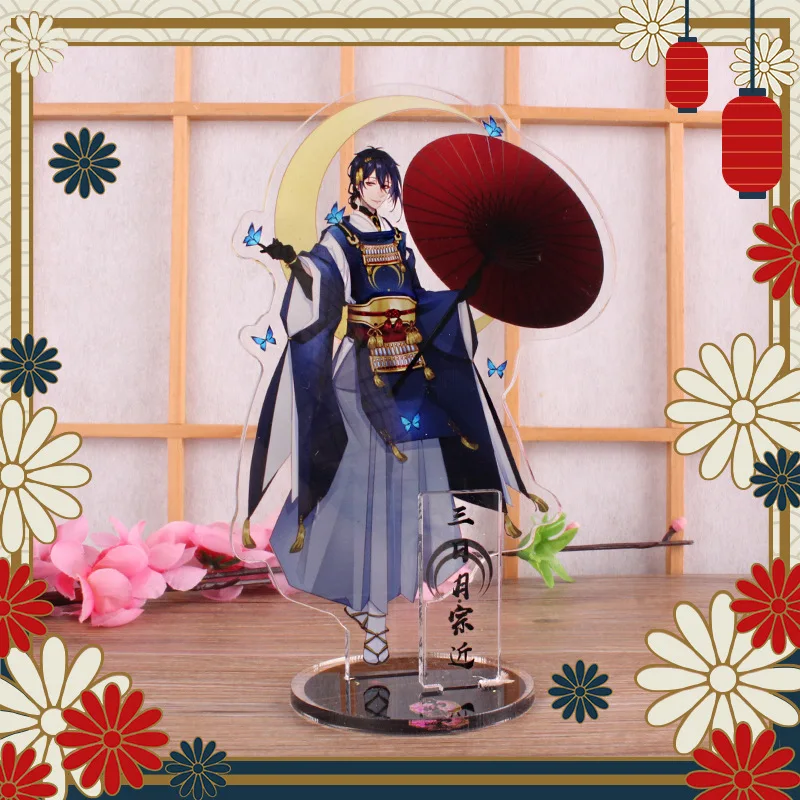 Touken Ranbu Online акриловый брелок Kogitsunemaru Tsurumaru Kuninaga Mikazuki Munechika футболка с забавным мультипликационным принтом «llaveros porte ключах подарок - Цвет: 1