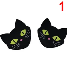2 пары клейкая эротическая секс-наклейка s черная кошка форма стикер молочная паста Сексуальная паста бюстгальтер для груди крышка для сосков