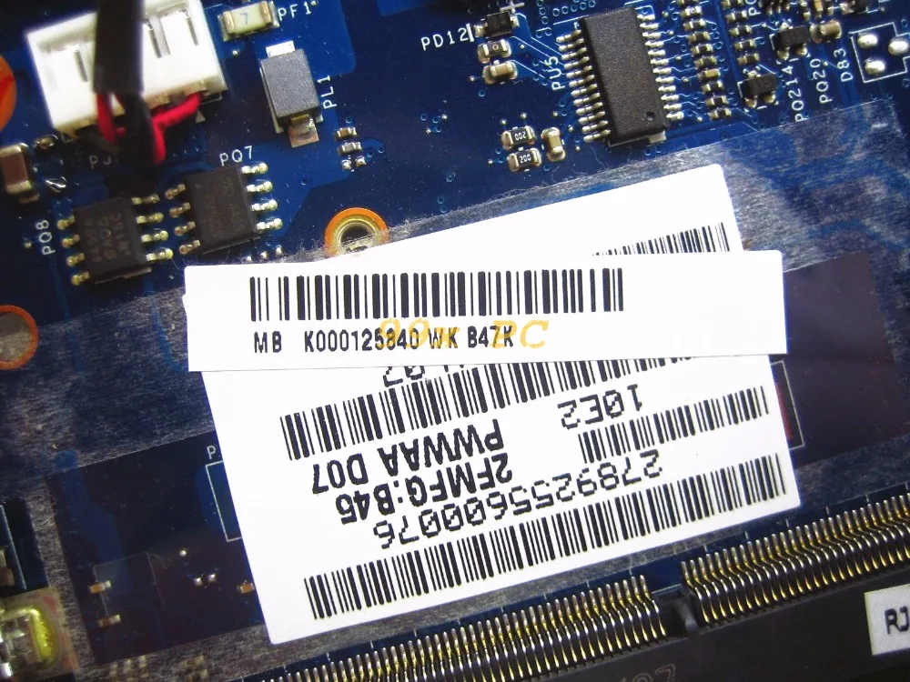LAOKE для Toshiba Satellite C660 C665 Материнская плата ноутбука HM55 W/HD5470 GPU K000125840 PWWAA LA-6847P DDR3 Тесты ok