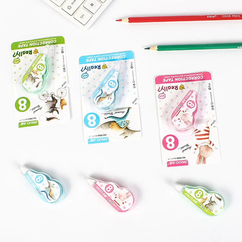 Cute Cartoon Animal Correction Tape Creative Colorful Correction Tape For Students Prizes School Office Supplies Random Color