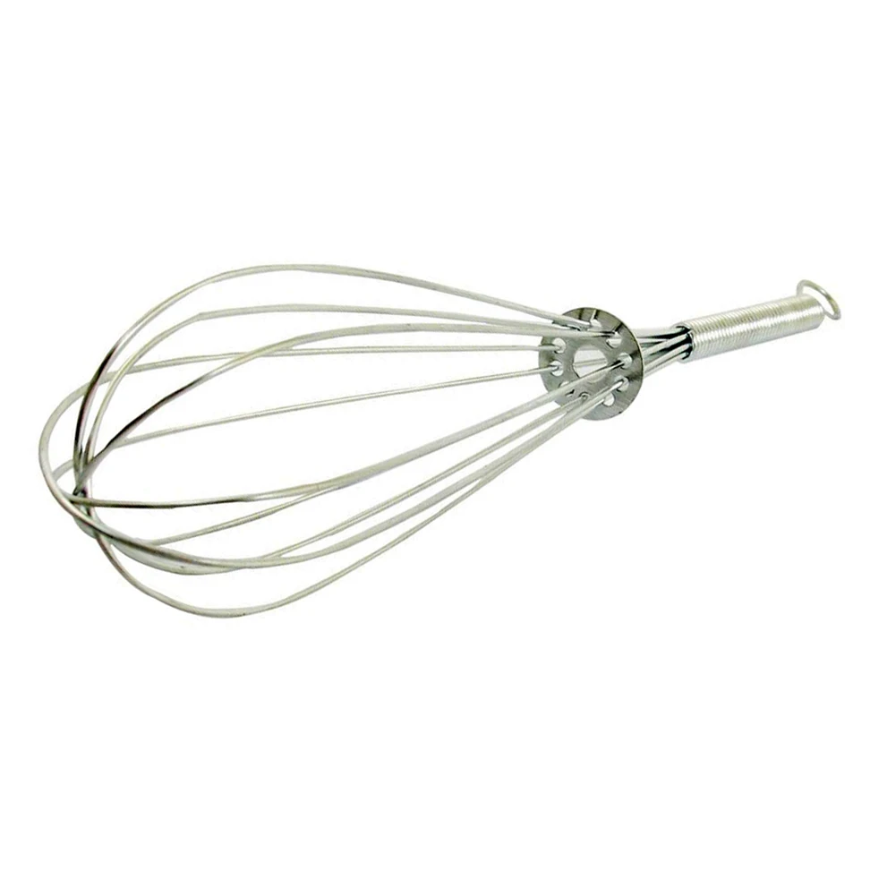 2Pcs Stainless Steel Grip Wire Whisk Mixer Egg Beater 18cm Longin Egg Beaters from Home