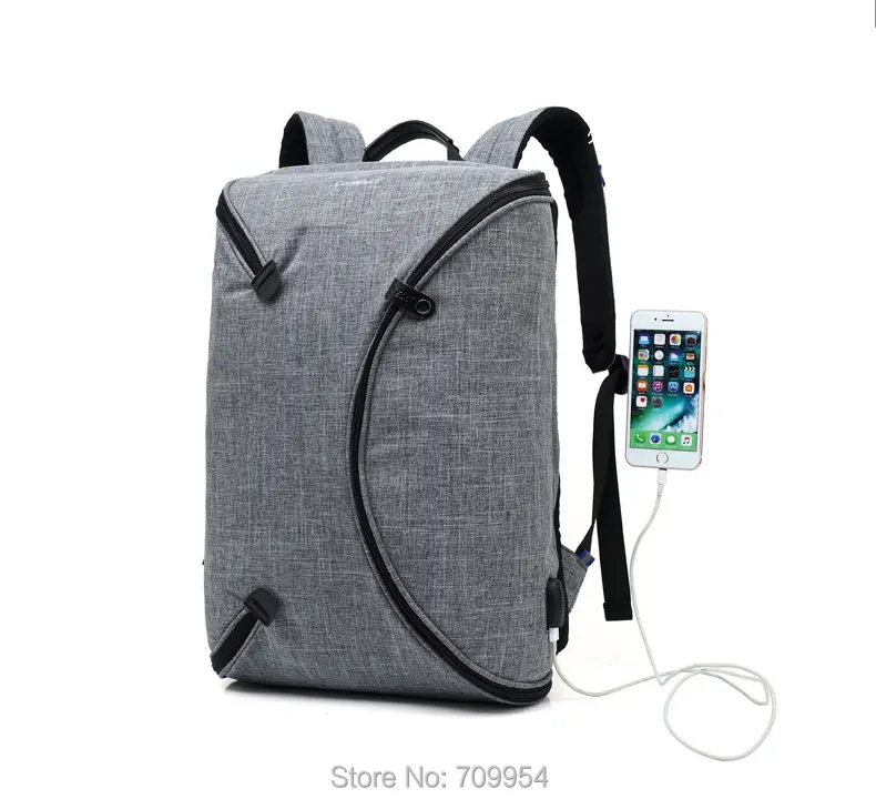 Сумка рюкзак для ноутбука USB Зарядное устройство нести Повседневное 1" 15,6" компьютер чехол для Macbook hp Dell