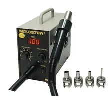 580 Вт Быстрый 857DW+ Регулируемый горячий Воздушный пистолет паяльная станция с нагревателем Винтовой Воздушный пистолет SMD паяльная станция