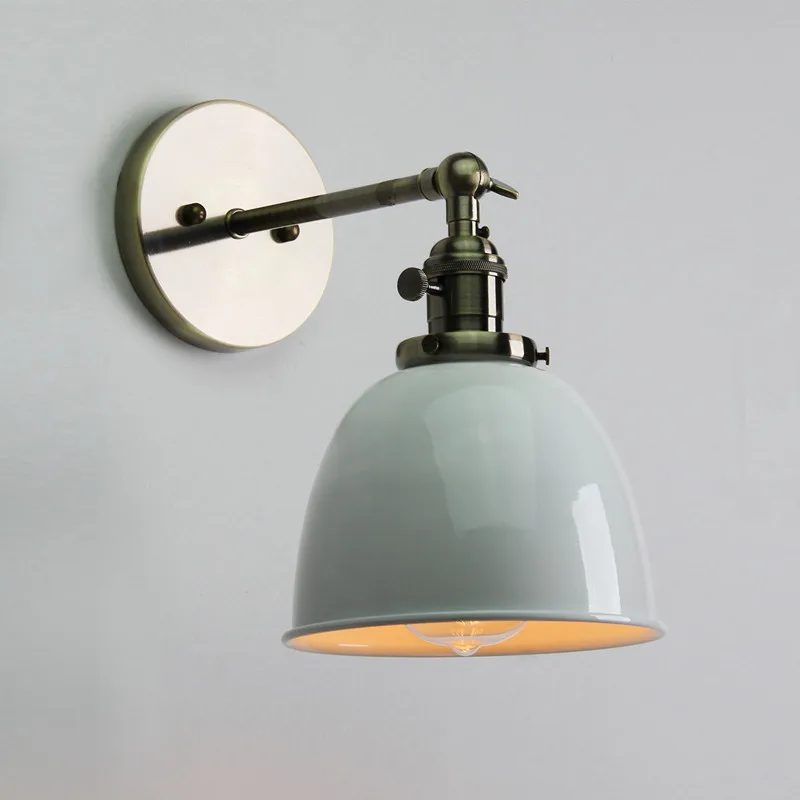 

Lowest Price E27 Retro Vintage Antique Industrial Bowl Sconce Loft Rustic Edison Light Bulb Lampshade Holder