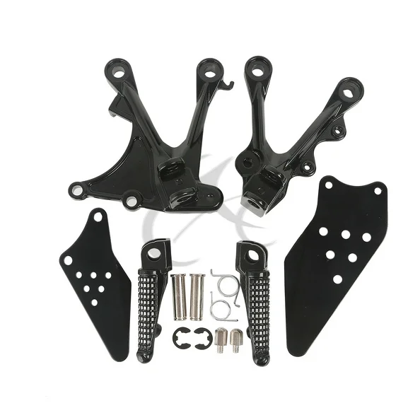 Передняя подставка для ног мотоцикла Набор KAWASAKI NINJA ZX6R ZX 6R ZX636 2005 2008 2006 2007 черный