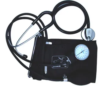 

family expenses Medical Arm type Professional blood pressure measurement with Stethoscope free shipping