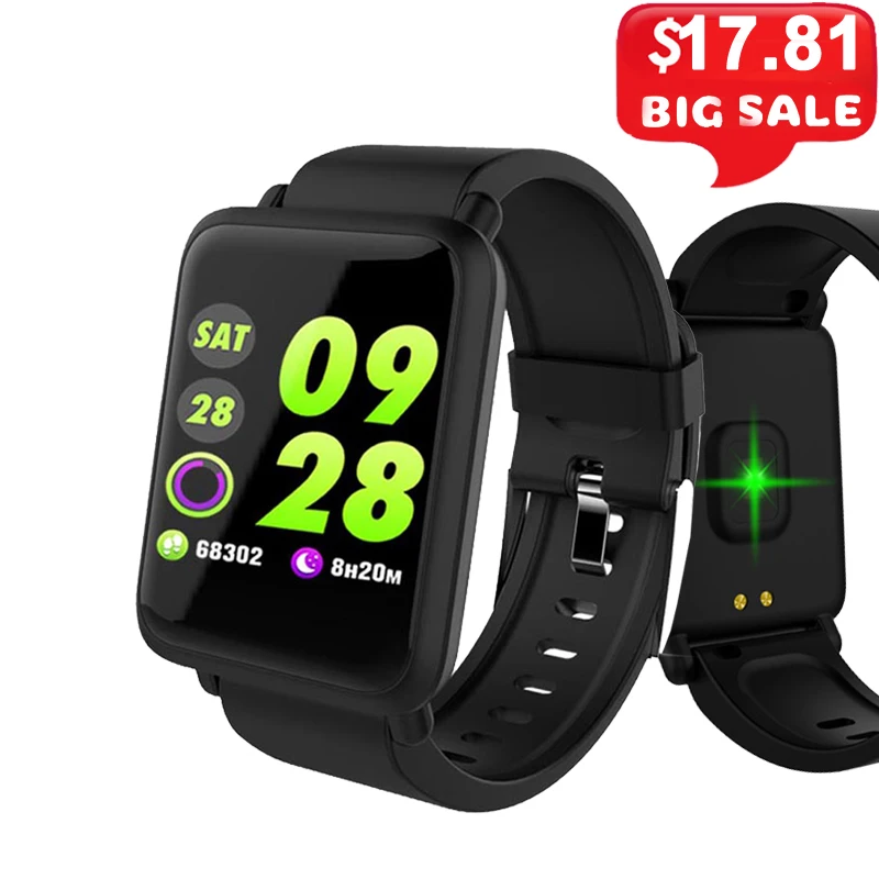 

M28 Smart Bracelet Heart Rate Sleep Monitor Fitness Tracker Waterproof Smart Band Sports Wristband Men Smartwatch Alarms Clock.