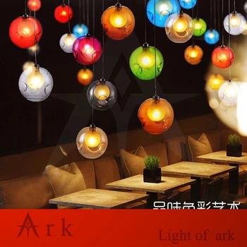 

ARK LIGHT LOFT american old furniture nostalgic vintage 1 Bubble Ball LED Pendant for Balcony aisle hallway DINING ROOM