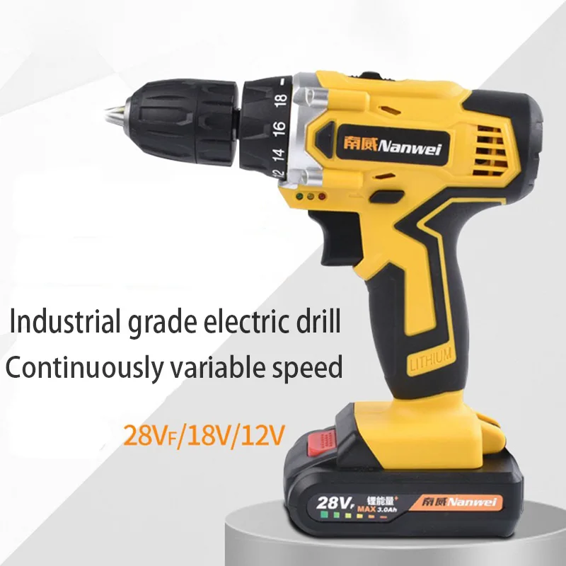 

28V Max Electric Screwdriver Cordless Drill Mini Wireless Power Driver DC Lithium-Ion Battery 2-Speed 007