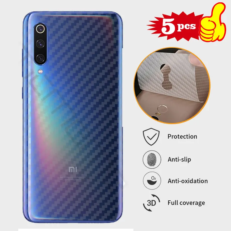 HODYEX для Xiaomi mi9 углеродное волокно задняя наклейка с защитой экрана пленка xiaomi SE mi 9