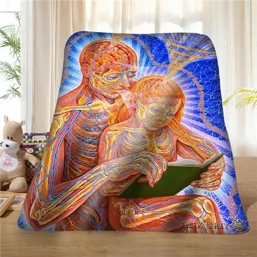 

Custom alex-grey- (1) Blanket Soft Fleece DIY Your Picture Decoration Bedroom Sofa Multi Size#928-01-9