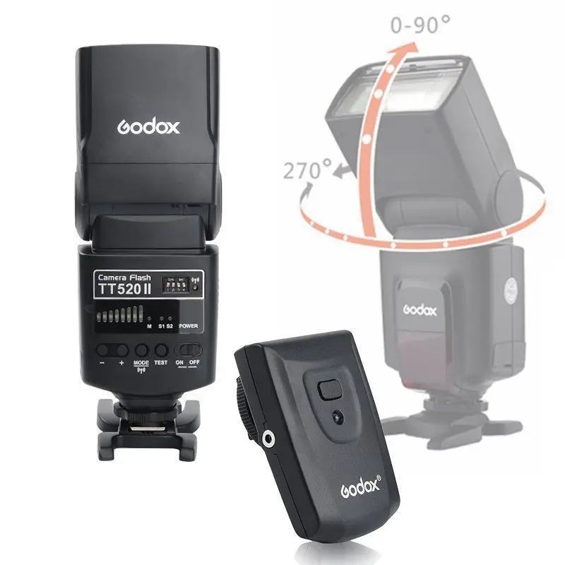 GODOX TT520II TT520 II Вспышка Speedlite для Canon EOS 1300D 800D 750D 760D 700D 650D 100D 80D 77D 60Da 5Ds 5Ds R 5D Mark IV 7D 6D