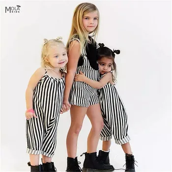 

Girls Summer Harem Pants Baby Girl Overall Bloomer Striped Romper Kids Boys Harem Pants Toddler Trousers