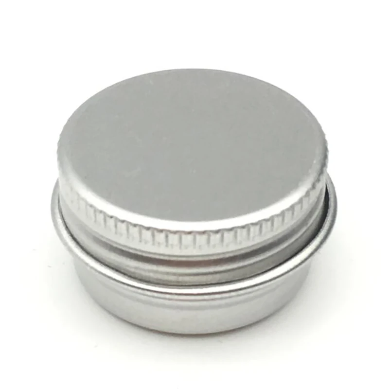 15g الألومنيوم الجرار جرار للكريم مع غطاء لولبي ، التجميل حالة جرة ، 15 ml الألومنيوم علب ، الألومنيوم الشفاه علبة بلسم