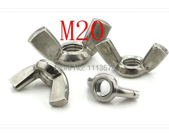 SUS304 Wing Nuts Butterfly Nuts Fit Bolts Screws Fasteners DIY Tool Repair M4 M5 M6 M8 M10 - View #3