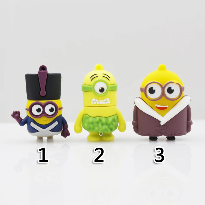 Amthin USB флеш накопитель Миньоны 64G 32G 16G 8G 4G 3 Гадкий я Флешка 64g карта памяти U диск
