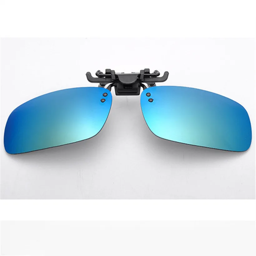 UV400 поляризованных линз Близорукость клип на солнцезащитные очки для мужчин и женщин Брендовая Дизайнерская обувь ночного видения клип на солнцезащитные очки Флип зеркальные