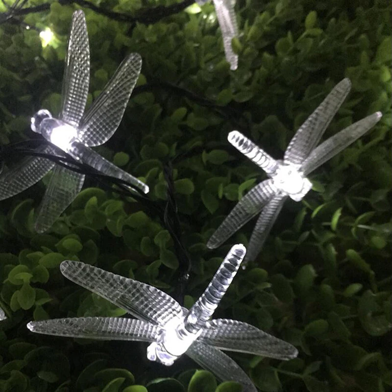 Quadurple 20LEDs Dragonfly Fairy LED String Light Lamp with Battery