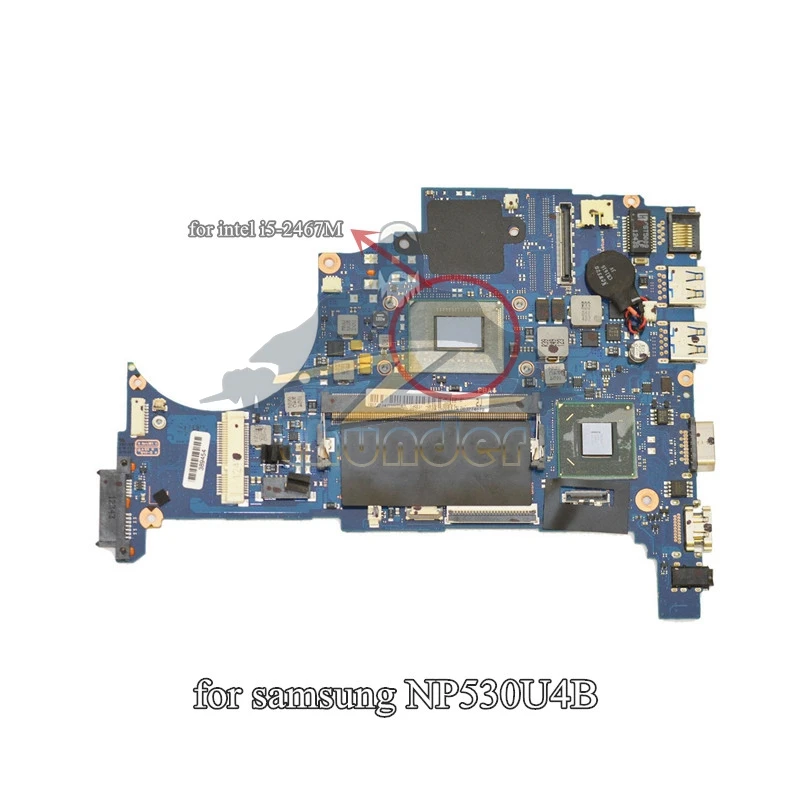 BA92-09841A для samsung NP530U4B 530U4B Материнская плата ноутбука i5-2467M 2gb ram на плате DDR3 слоте |