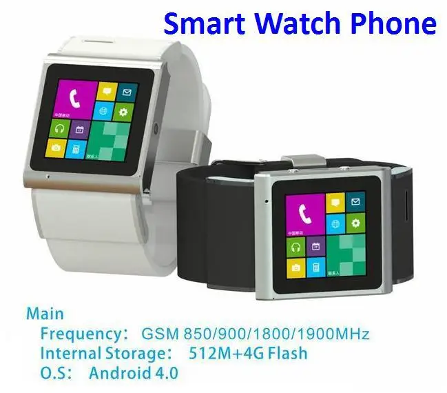 SWAP HOPU EC308 Android4.0 O.S. Smart Watch phone w Sim