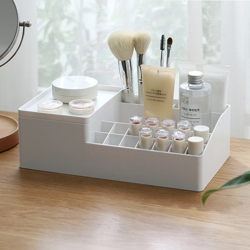 

Multi-grid Makeup Storage Box Mac Cosmetics Case Lipstick Box Cosmetic Container for Decoration Jewelry Box Desktop Storage Box