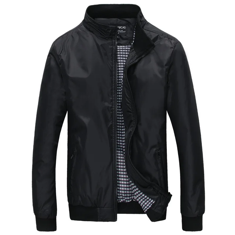 2015 New Autumn Fashion Windproof Jacket Men Casual Design Mens Black Slim Fit Windbreaker Brand Jaqueta Masculina | Мужская одежда