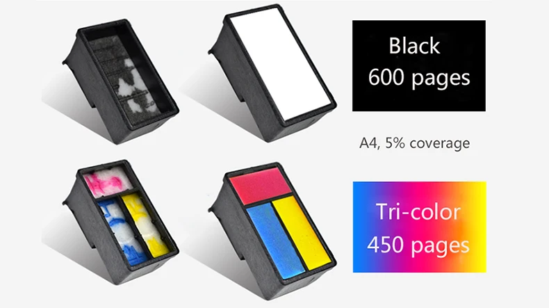 befon Black Color 650XL Ink Cartridge Replacement for HP 650 HP650 XL for hp Deskjet 1015 1515 2515 2545 2645 3515 4645 Printer laser printer ink